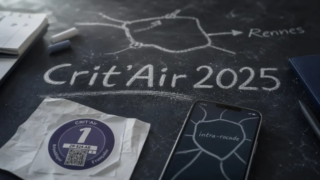 crit'air rennes 2025 : rocade exclue, pass ZFE 24h