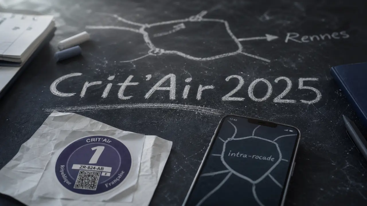 crit'air rennes 2025 : rocade exclue, pass ZFE 24h