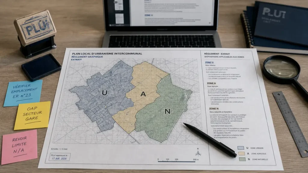 PLUi Rennes Métropole : zonage parcelle et règlement