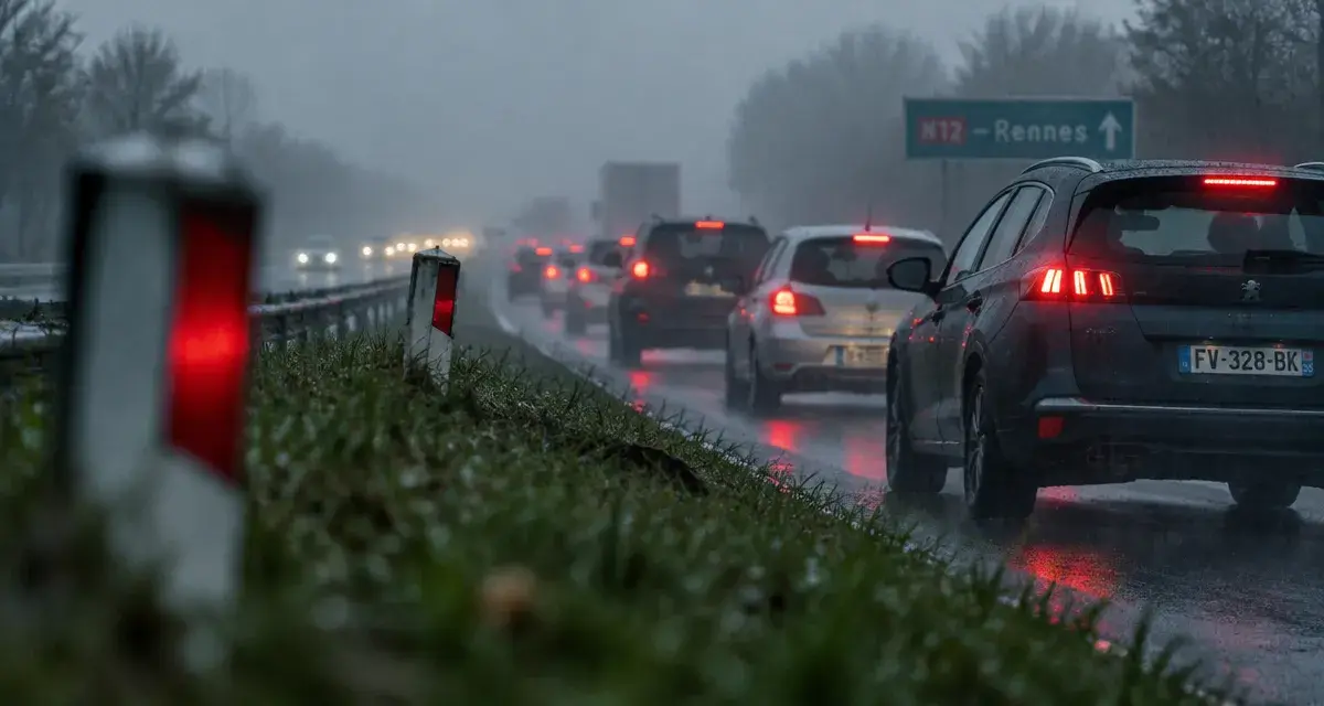 Accident sur la N12 près de Rennes : 7 km de bouchons entre Pacé et Pleumeleuc