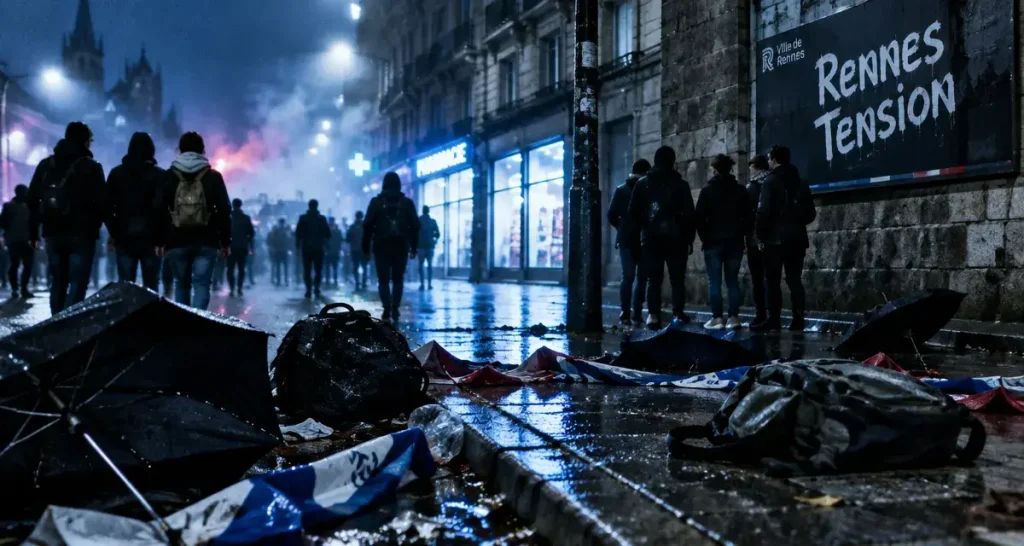 À Rennes, altercation entre lycéens manifestants et supporters néerlandais