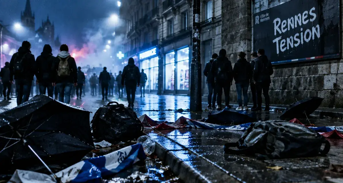 À Rennes, altercation entre lycéens manifestants et supporters néerlandais
