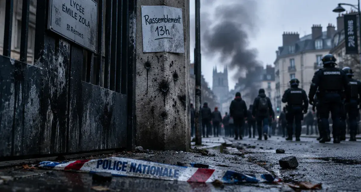 À Rennes, blocages et incidents dans plusieurs lycées lundi