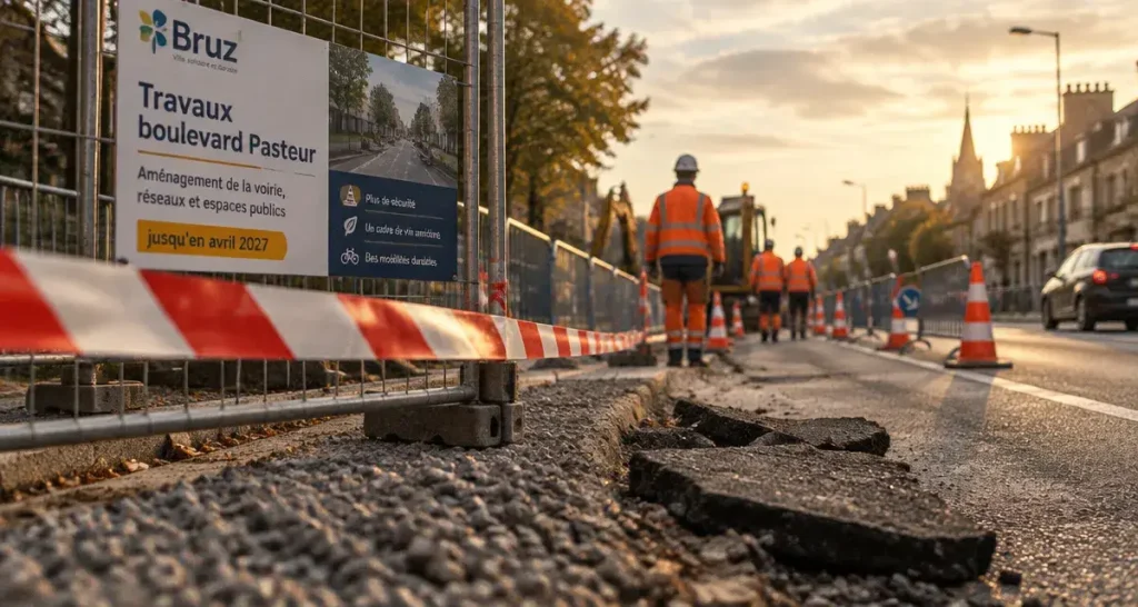 Bruz : huit mois de travaux annoncés boulevard Pasteur