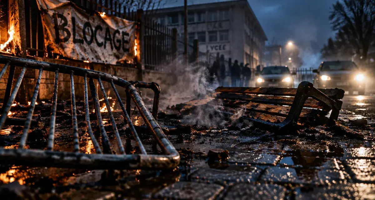 Feux de barricades et blocages à Rennes et Cesson-Sévigné