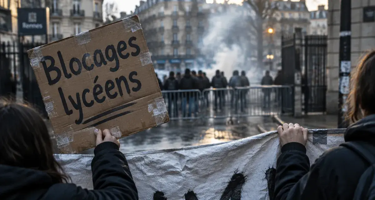 Mobilisation lycéenne : des blocages et une manifestation à Rennes