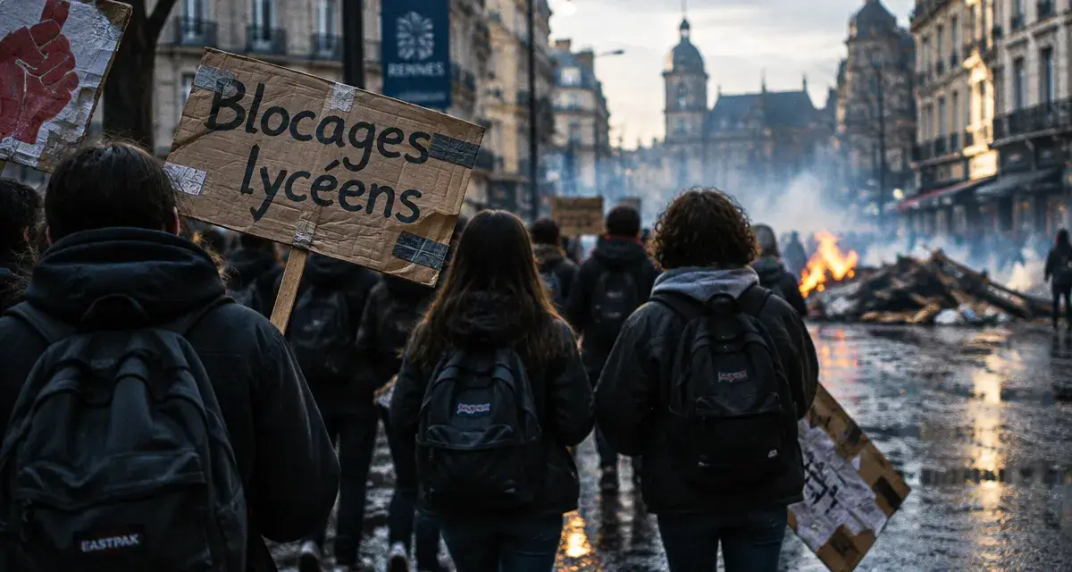 Mobilisation lycéenne : blocages et manifestations à Rennes