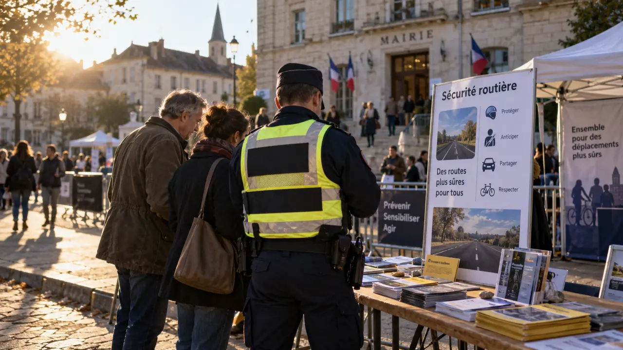 Rennes : une opération de prévention routière place de la Mairie