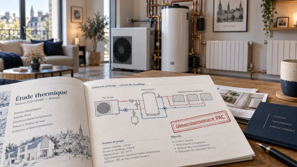 Pompe a chaleur rennes : mauvais dimensionnement augmente la facture