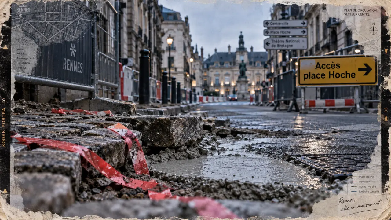 Rennes : accès modifié à la place Hoche et à son parking dès ce lundi