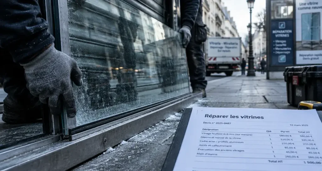 À Rennes, les artisans sollicités après les vitrines endommagées