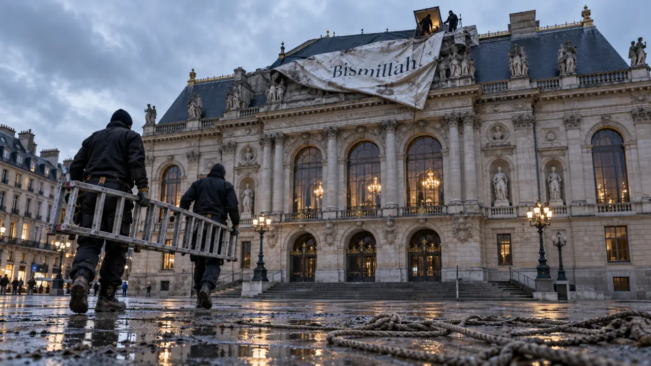 Rennes : la banderole anarchiste retirée de la façade de l’Opéra