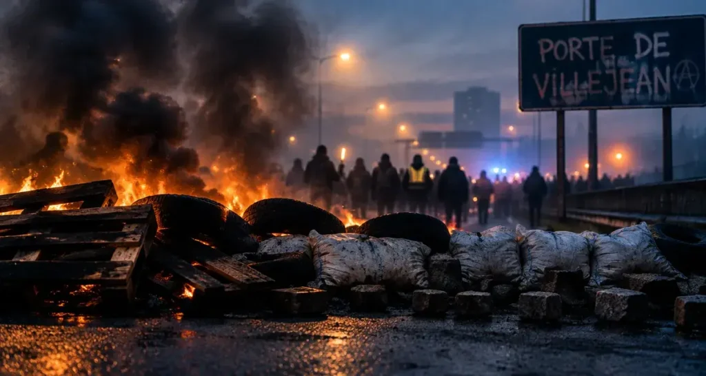 Rennes : barricades sur la rocade et jets de pavés route de Lorient
