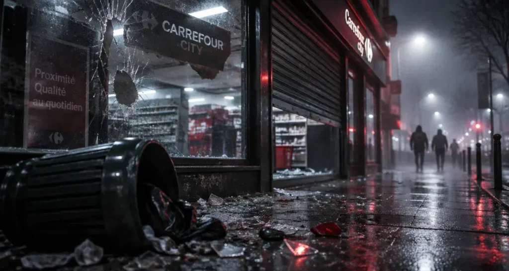 À Rennes, le Carrefour City de la rue de l’Alma saccagé avant la manifestation