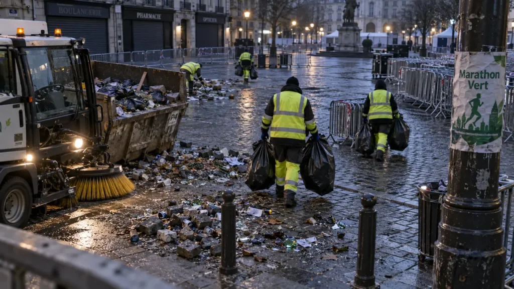 Dégradations à Rennes : un week-end de nettoyage, des courses du Marathon Vert annulées