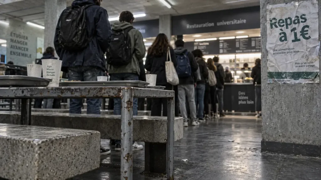 À Rennes, des étudiants contestent la régulation des repas à 1 €
