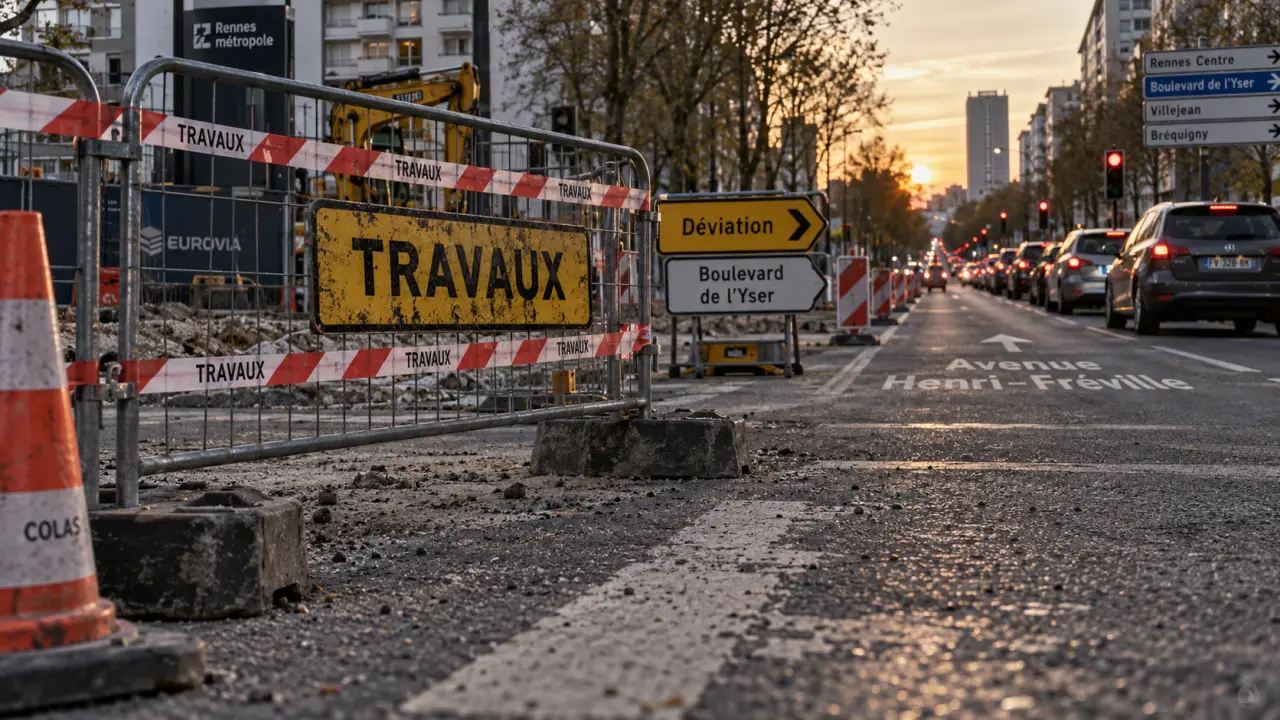 Rennes : l’avenue Henri-Fréville fermée en journée jusqu’au 16 octobre