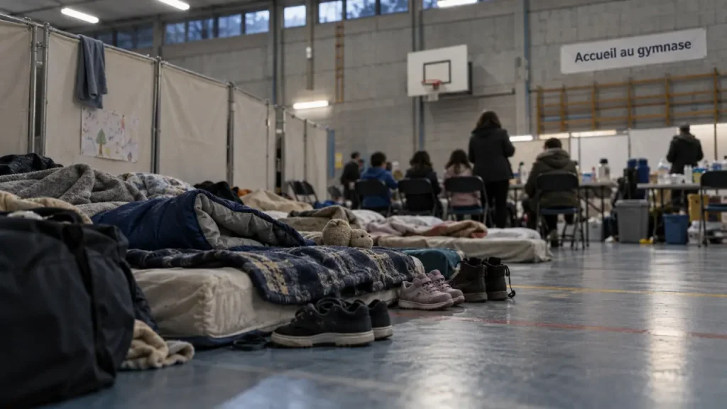 À Rennes, le gymnase de Beauregard reste ouvert aux familles exilées