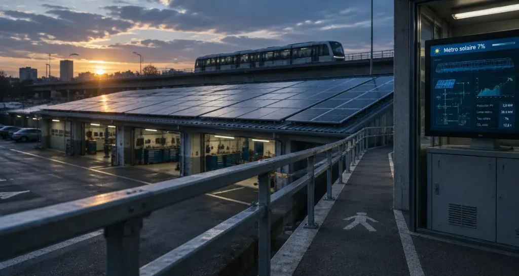 Rennes Métropole vise un métro alimenté à 7 % par le solaire dès 2027