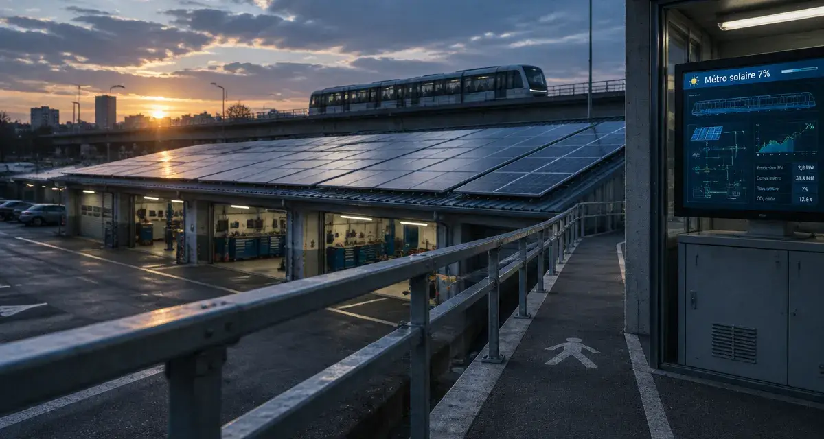 Rennes Métropole vise un métro alimenté à 7 % par le solaire dès 2027