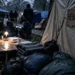 À Rennes, 116 personnes vivent sous tente au parc de Beauregard