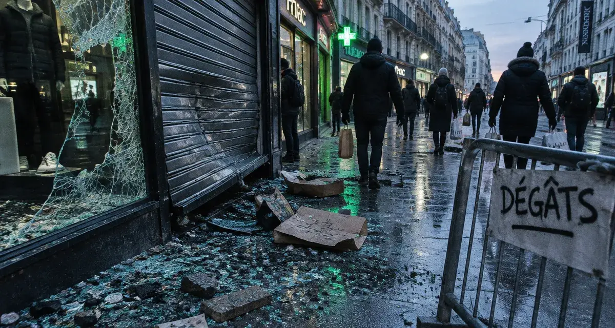 Rennes : pillages et dégâts matériels dans plusieurs commerces du centre-ville