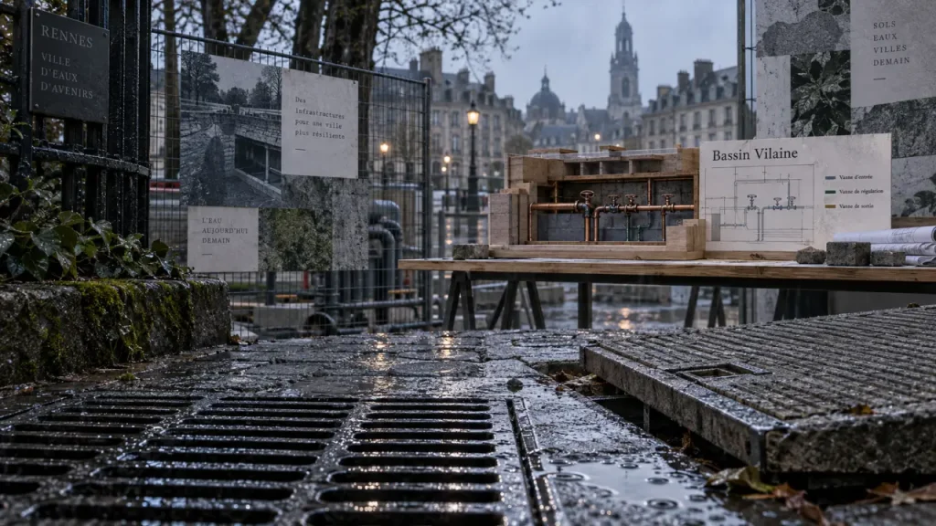 À Saint-Hélier, un bassin souterrain pour limiter les rejets dans la Vilaine