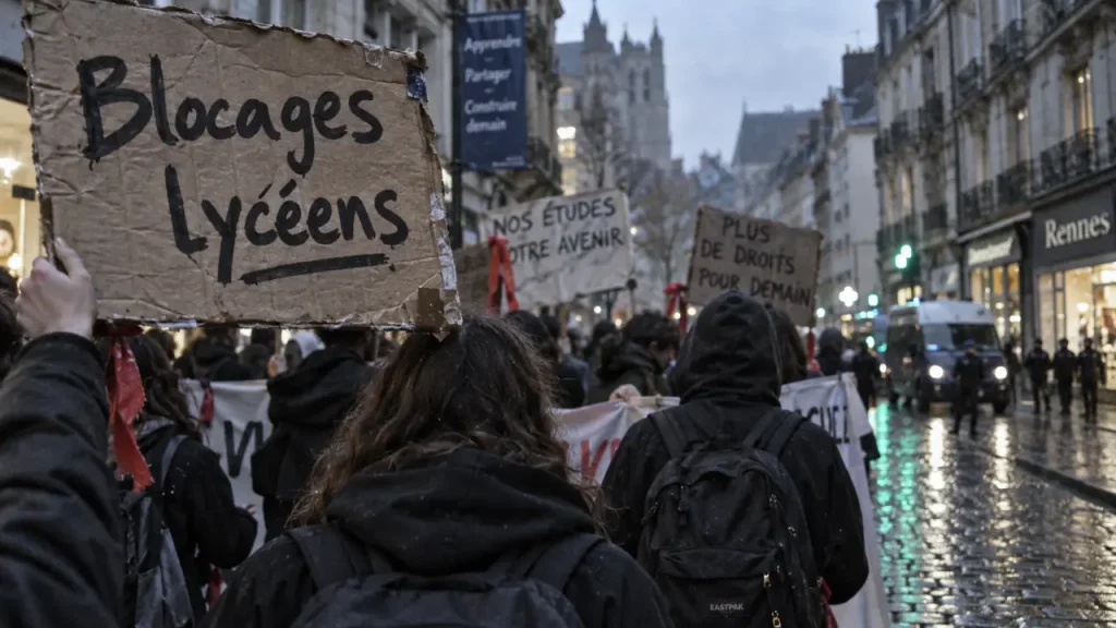 À Rennes, six interpellations après les blocages lycéens