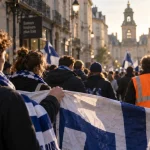 300 supporters du RC Vannes en cortège dans les rues de Rennes