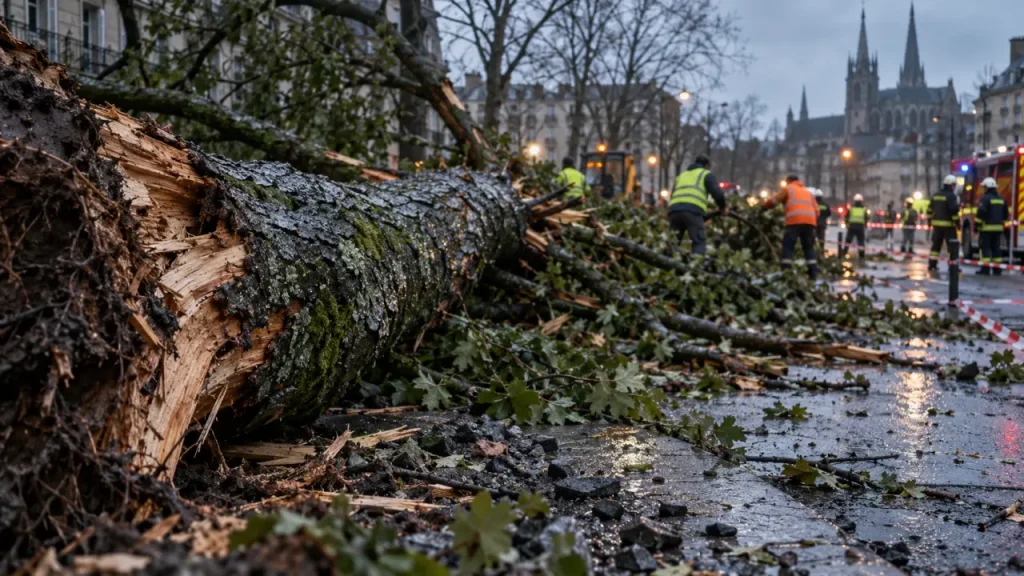 Tempête Austen : 199 demandes d’intervention et cinq personnes évacuées à Rennes