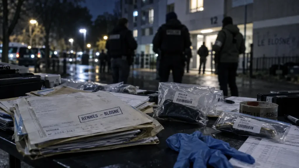 Rennes : douze interpellations liées à un trafic d'armes et de stupéfiants